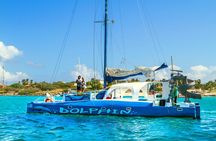 Private Catamaran Adventure Cruise with Rope Swing and Water Slide