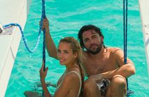 Private Catamaran Adventure Cruise with Rope Swing and Water Slide