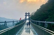 Gulong Gorge Skywalk Glass Bridge and Amusement Park Private Tour
