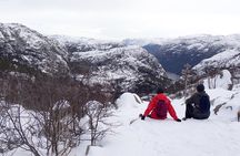 Guided winter hike to Pulpit Rock Preikestolen