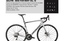 Bali road bike hire / rent