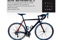 Bali road bike hire / rent