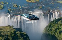 Helicopter tour over the Victoria falls