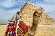 8hours Private Giza Pyramids Memphis Sakkara Lunch and Camel ride