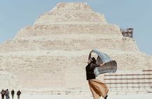 Giza Pyramids, Memphis, Sakkara, Dahshur Pyramids & El Khan Bazaar-Private Tour