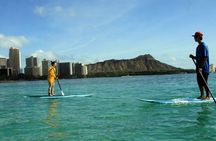 Private Group SUP Lessons for 4 by Waikiki Beachboys at the Royal