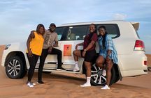 Dubai Desert Safari Adventure, Camel Ride, Sand surf, BBQ Dinner