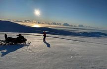 Snowmobiling on Eyjafjallajökull