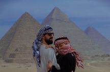 Layover to Giza Pyramids Egyptian Museum Bazar Nile Dinner Cruise