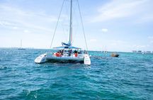 Isla Mujeres Tour on Catamaran with Snorkel, Open Bar, Buffet & Beach club