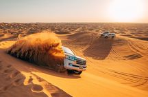 Dubai Desert Safari with ATV(optional)& Sandboarding Experience with BBQ Dinner