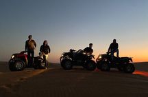 Dubai Desert Safari with ATV(optional)& Sandboarding Experience with BBQ Dinner