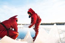 Daytime Arctic Ice-Floating in Rovaniemi, Small-Group