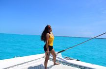 Catamaran Party on the Caribbean Sea to Isla Mujeres