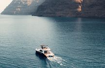 Private Caldera Cruise with Power Catamaran ENJOY incl. Meal & Drinks
