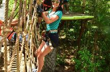 Wild Jungle Adventure! Cenote, ATV (Shared) & Zip Line from Cancun 