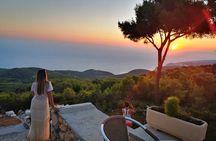 Romantic Sunset in Zakynthos Agalas Caves & Myzithres Viewpoint