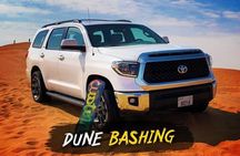 Dubai Quad bike ride 30 Min: Dune bashing, Sand Boarding & Dinner
