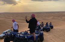 Dubai Red Dunes Quad Bike Tour,Sandboard, Camel ride & BBQ Dinner