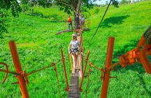 Punta Cana Zipline - 8 lines and a suspenseful hanging bridge