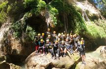 Canyoning, Rappel, Natural slides, Hiking in Comala Waterfalls