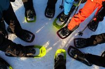 Guided easy snowshoeing with a visit to local café