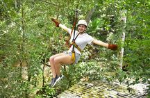 ATV Jungle with Ziplines, Cenote, Transportation & Insurance 