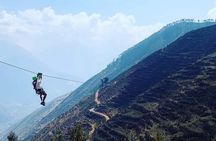 Zip line Adventure in Sacred Valley of the Incas; Cuso, Peru.