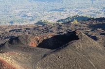Etna excursions at sunset through ancient craters and lava flows