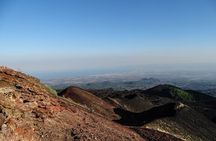 Etna excursions at sunset through ancient craters and lava flows