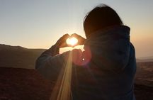Etna excursions at sunset through ancient craters and lava flows