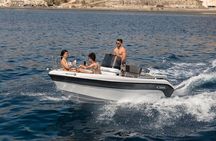 Rent a Boat Without a License in Santorini