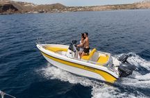 Rent a Boat Without a License in Santorini
