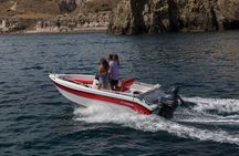 Rent a Boat Without a License in Santorini