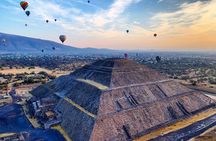 Hot Air Balloon Flight over Teotihuacan, from Mexico City