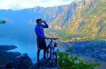 Mountain Biking on Vrmac peninsula - Panoramic view on Kotor bay 