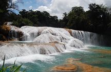 Palenque Site, swim Agua Azul & Misol-Ha waterfalls from Palenque