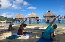 A deep moment of relaxation - Private Yoga class in Mo'orea