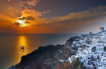 Santorini Sunset Dinner Cruise Including Nea Kameni Visit