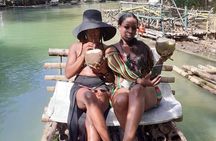 Blue Hole, Secret Falls and Bamboo Rafting Private Tour