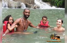 Blue Hole, Secret Falls and Bamboo Rafting Private Tour