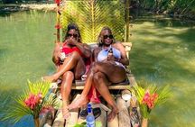 Bamboo Rafting and Limestone Foot Massage on Lethe River Private Tour