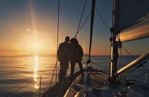 Sailboat on the Mayan Riviera at sunset