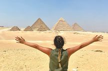 Giza Pyramids, Sphinx, Sakkara Pyramid with Camel ride & Shopping