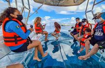Transparent Boating and Snorkeling Tour in Cozumel All Inclusive