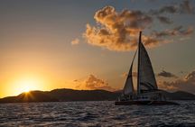 Cruz Bay Champagne Sunset Sail with Open Bar & Hors D'oeuvres