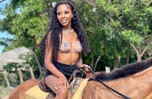 Horseback riding + Bamboo river rafting tour from Ocho Rios 