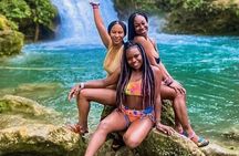Combined Dunn’s River Falls Blue Hole & white river rafting 