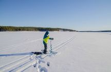 Snowshoeing Adventure with Ice-Fishing, Fire and Survival