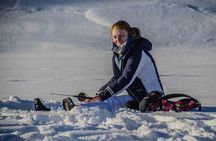 First Ice Fishing Experience in Rovaniemi